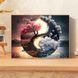 Инь-Янь Алмазная вышивка Квадратные стразы 40х50 см с голограммными оттенками На подрамнике
