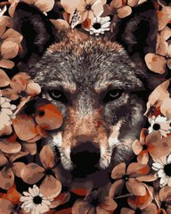 Купить Хищный волк Картина по номерам (без коробки)  в Украине