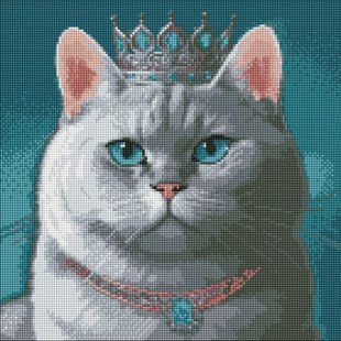 Купить Гордый король &copy;art_selena_ua Мозаичная картина по номерам 40х40 см  в Украине