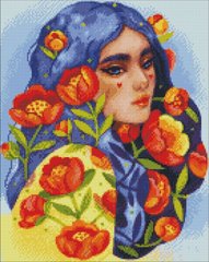 Купить Голубоглазая весна ©lesya_nedzelska_art Мозаичная картина по номерам 40х50 см  в Украине