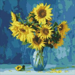 Купити Улюблені соняшники ©Ira Volkova Мозаїчна картина за номерами 40х40 см  в Україні
