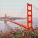 Набір з алмазною мозаїкою "Ранковий Сан-Франциско" 40х40см, Так, 40 x 40 см