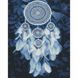 Картина алмазною мозаїкою Ловець снів з пір'їн 30х40 см, Так, 30 x 40 см
