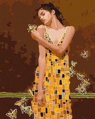 Купити Розфарбування по цифрам Ідейка В обіймах метеликів ©tolstukhin artem 40 х 50 см  в Україні