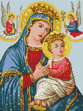 Купити Алмазна мозаїка 30х40 Матір Божа Неустанної помочі ST488  в Україні