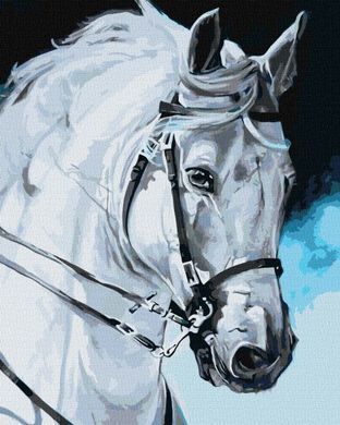 Купить Набор для рисования по цифрам Идейка Гордый конь 40 х 50 см  в Украине