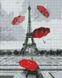 Улюблений Париж Діамантова мозаїка круглими камінчиками На підрамнику 40х50 см