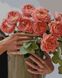 Букет півонієвидних троянд Алмазна картина на підрамнику 40 х 50 см, Так, 40 x 50 см