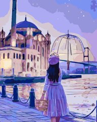 Купить Набор для рисования картины по номерам Девочка с зонтиком  в Украине