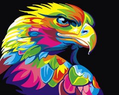 Купить Алмазная мозаика с полной закладкой полотна Радужный орел  в Украине