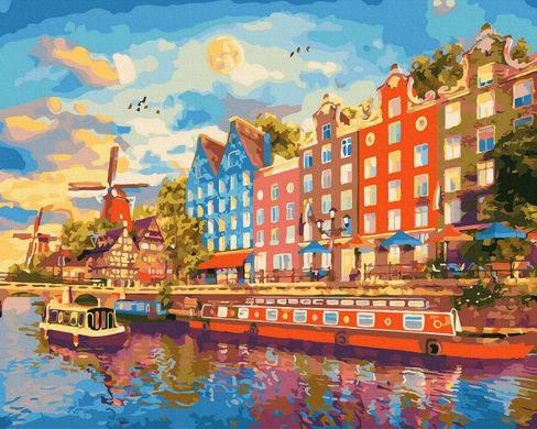 Купити Малювання картин за номерами (без коробки) Амстердам  в Україні