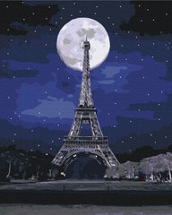 Купити Повний місяць у Парижі Розпис картин за номерами (без коробки)  в Україні