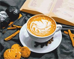 Купить Раскрашивание по номерам Кофе с ароматом корицы (без коробки)  в Украине