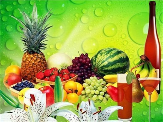 Купити Алмазна мозаїка Натюрморт фруктовий 29х39 ST463  в Україні