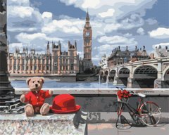 Купити Розфарбовування по номерах Ведмедик-мандрівник в Лондоні (без коробки)  в Україні