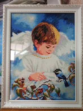 Купить Алмазная мозаика Ангелочек мальчик 30х40  в Украине