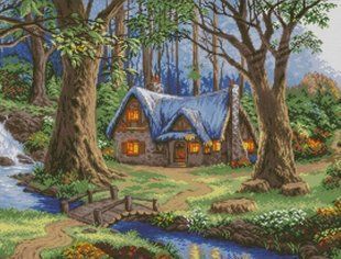 Купить Алмазная вышивка ТМ Dream Art Лесной дом  в Украине
