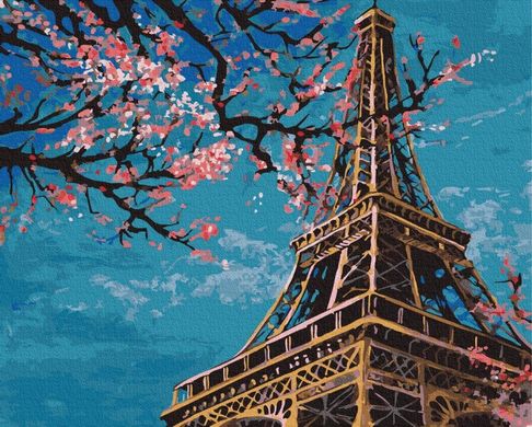 Купить Весна в Париже Цифровая картина по номерам (без коробки)  в Украине
