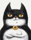 Котик Бэтмен Патриотическая картина красками по номерам, Без коробки, 40 х 50 см