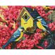 Затишна шпаківня ©art_selena_ua Алмазна мозаїка на підрамнику 40х50см, Так, 40 х 50 см