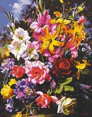 Купити Розмальовування по номерах картина Сонячні квіти  в Україні