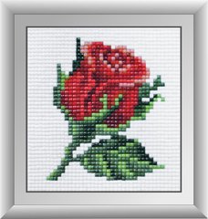 Купити 30432M Червона трояндочка Набір алмазної мозаїки  в Україні