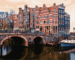 Купить Очаровательный Амстердам Цифровая картина раскраска  в Украине