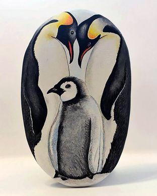 Купити Сім'я пінгвінів Картина алмазна мозаїка за номерами  в Україні