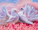 Пара голубей Набор для алмазной мозаики на подрамнике 30х40см, Да, 30 x 40 см