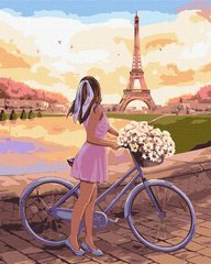 Купити Розфарбування по цифрам Ідейка Романтика в Парижі ©Kira Corporal 40 х 50 см  в Україні