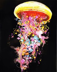 Купить Набор для рисования картины по номерам Цветная медуза  в Украине