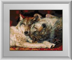 Купить 30231 Игривые волки Набор алмазной мозаики  в Украине