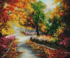 Купити Алмазна мозаїка 40х50 Красива осінь  в Україні