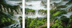Купить Сюжет по номерам с троих частей. Триптих Водопад  в Украине