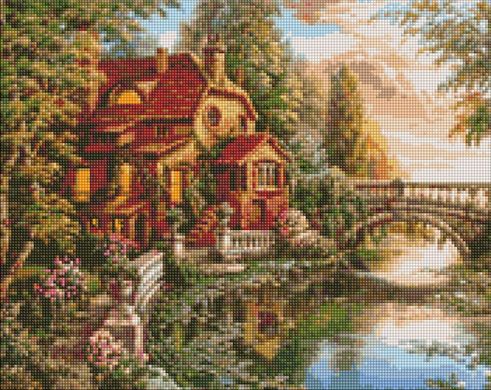 Купить Дом-мечта Мозаичная картина по номерам 40х50 см  в Украине
