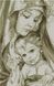 Мадонна с младенцем Набор для алмазной вышивки квадратными камушками, Нет