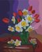 Раскрашивание по номерам Букет тюльпанов и нарциссов ©Valentyna Ivanova (без коробки), Без коробки, 40 х 50 см