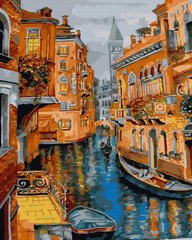 Купити Картина за номерами без коробки Каналами Венеції  в Україні