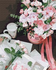 Купить Раскрашивание по номерам Корзина цветов (без коробки)  в Украине