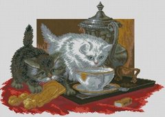 Купить Алмазная вышивка ТМ Dream Art Чаепитие (котята)  в Украине