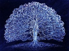 Купить Алмазная мозаика с полной закладкой полотна Дерево жизни-2  в Украине