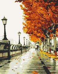 Купить Осенняя набережная Роспись картин по номерам  в Украине