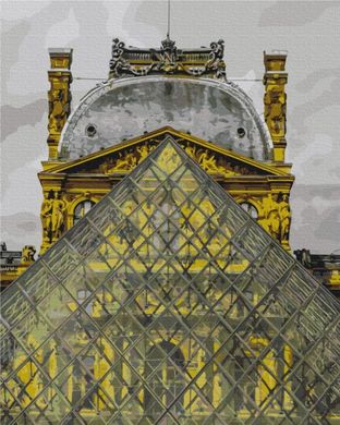 Купить Пирамида Лувра Роспись картин по номерам (без коробки)  в Украине