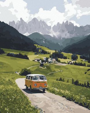 Купить Картина по номерам Дорога в Альпы  в Украине