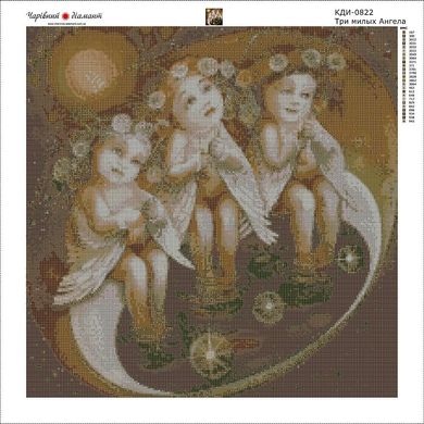 Купить Алмазная мозаика с полной закладкой полотна Три милых Ангела-2  в Украине