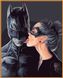Бэтмен и женщина кошка Холст для рисования по цифрам, Подарочная коробка, 40 х 50 см