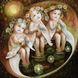 Алмазная мозаика с полной закладкой полотна Три милых Ангела-2, Нет