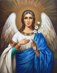 Купити Ангел Хранитель Алмазна мозаїка На підрамнику 40 на 50 см  в Україні