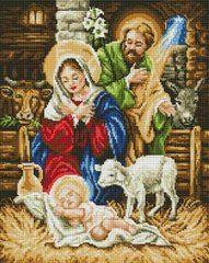 Купить Набор алмазной мозаики Рождество Иисуса 40х50  в Украине