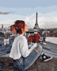 Купити Картина за номерами без коробки На даху в Парижі  в Україні